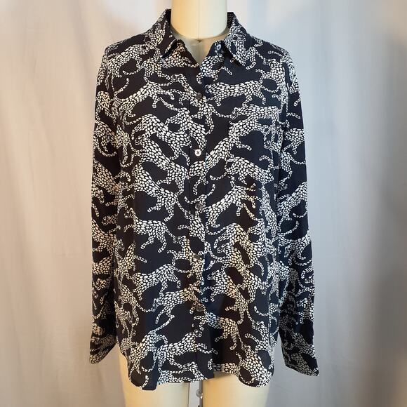 Rails Monochrome Patterned Blouse - Picture 4 of 6